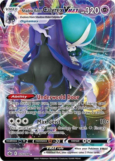Shadow Rider Calyrex VMAX (SWSH06: Chilling Reign) Near Mint Holofoil - Nick Nack's Full Frontal Attack