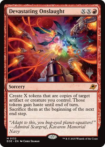 Devastating Onslaught (Promo Pack: Edge of Eternities) Near Mint Foil