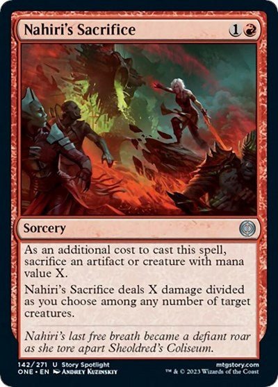 Nahiri's Sacrifice (Phyrexia: All Will Be One) Near Mint - Nick Nack's Full Frontal Attack