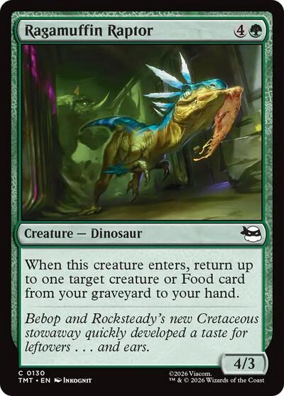 Ragamuffin Raptor (Teenage Mutant Ninja Turtles) Near Mint Foil