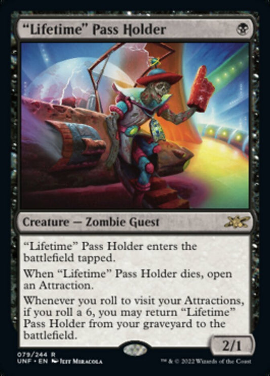 Lifetime Pass Holder (Unfinity) Near Mint Foil - Nick Nack's Full Frontal Attack