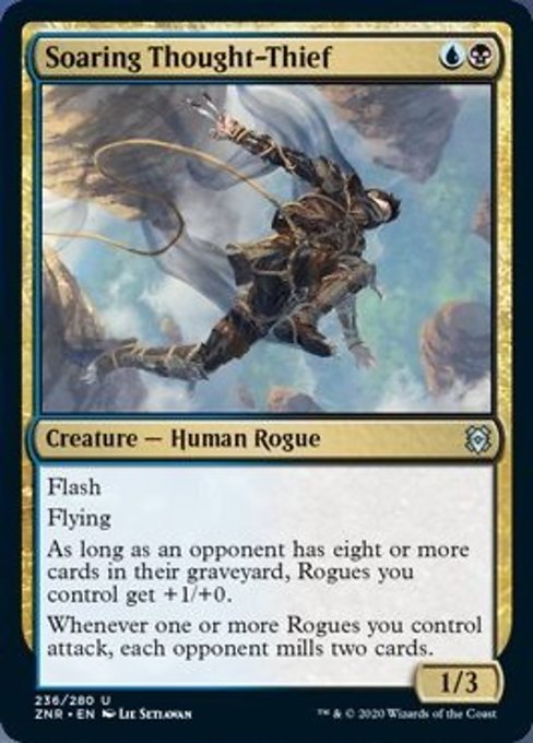 Soaring Thought - Thief (Zendikar Rising) Near Mint - Nick Nack's Full Frontal Attack