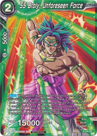 SS Broly, Force imprévue (Expansion 4/5 Tournoi scellé) (P-125) [Cartes de promotion] 