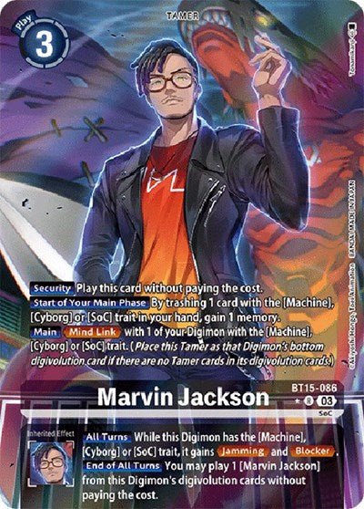 Marvin Jackson (Alternate Art) (Exceed Apocalypse) Near Mint Foil - Nick Nack's Full Frontal Attack
