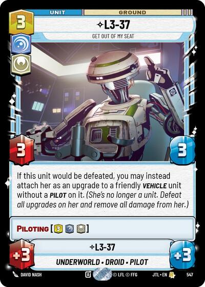 L3 - 37 Get Out Of My Seat (Foil) (Jump to Lightspeed) Near Mint Foil - Nick Nack's Full Frontal Attack
