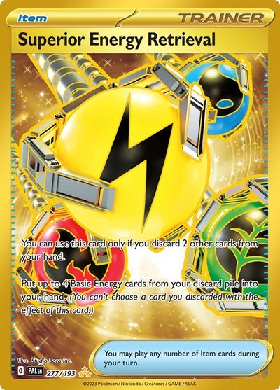 Superior Energy Retrieval - 277 (SV02: Paldea Evolved) Near Mint Holofoil - Nick Nack's Full Frontal Attack