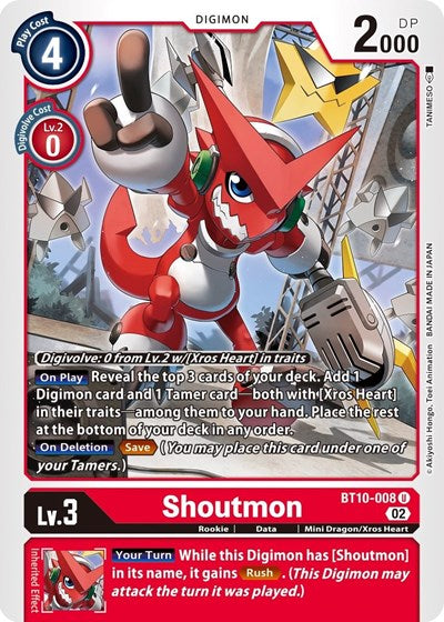 Shoutmon (Xros Encounter) Near Mint