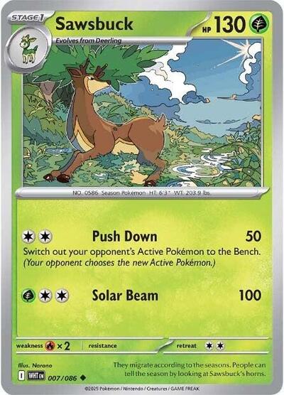 Sawsbuck (SV: White Flare) Near Mint - Nick Nack's Full Frontal Attack