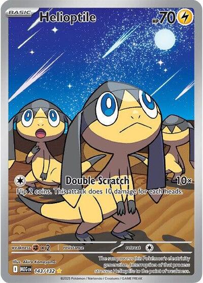Helioptile - 143 (ME01: Mega Evolution) Near Mint Holofoil