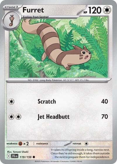 Furret - 119 (SV09: Journey Together) Near Mint