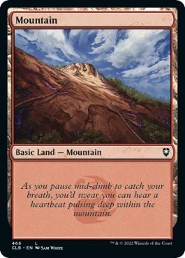 Mountain (467) (Commander Legends: Battle for Baldur's Gate) Near Mint Foil - Nick Nack's Full Frontal Attack