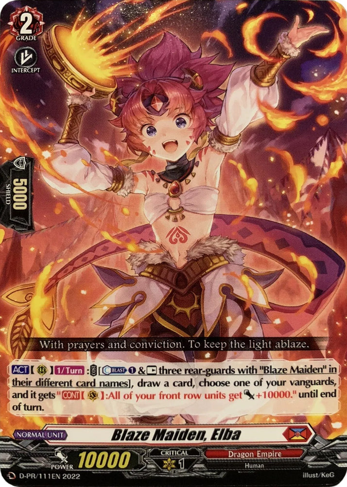 Blaze Maiden, Elba (111) (D-PR/111EN) [D Promo Cards]