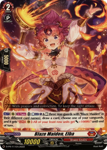 Blaze Maiden, Elba (111) (D-PR/111EN) [D Promo Cards]