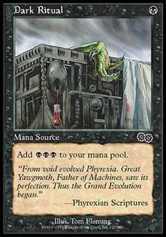 Dark Ritual (Urza's Saga) Heavy Play - Nick Nack's Full Frontal Attack