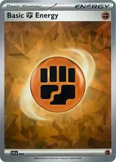 Basic Fighting Energy (Cracked Ice Holo) (SV07: Stellar Crown) Near Mint Holofoil