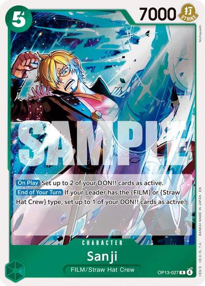 Sanji (Carrying On His Will) Near Mint Foil