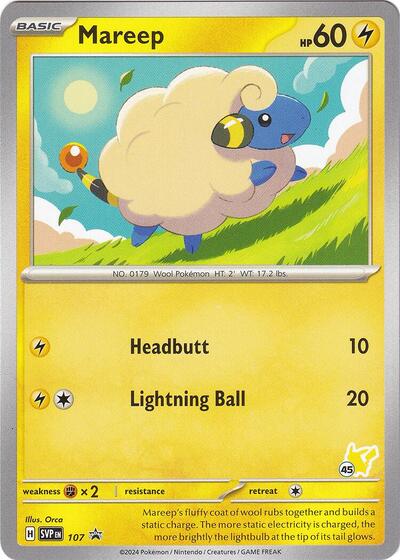 Mareep - Pikachu 45 (Battle Academy 2024) Near Mint
