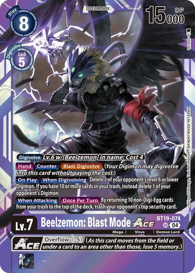 Beelzemon: Blast Mode ACE (Release Special Booster 2.5) Light Play Foil