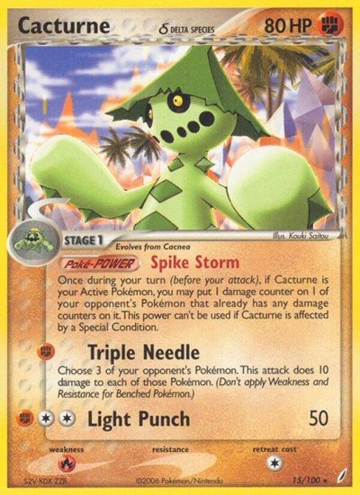 Cacturne (Delta Species) (Crystal Guardians) Light Play - Nick Nack's Full Frontal Attack