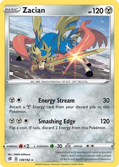 Zacian (SWSH02: Rebel Clash) Near Mint