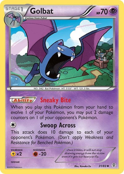 Golbat (Generations) Near Mint Reverse Holofoil