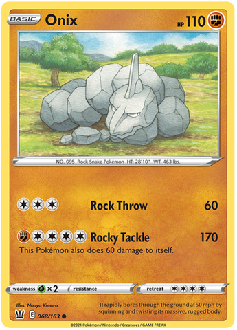 Onix (068/163) [Espada y escudo: estilos de batalla] 