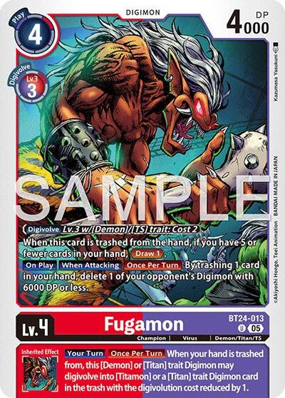 Fugamon (Time Stranger) Near Mint - Nick Nack's Full Frontal Attack