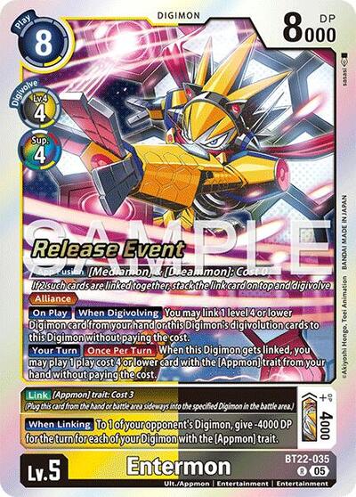 Entermon (Cyber Eden Release Event Cards) Near Mint