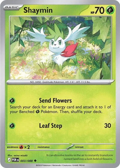 Shaymin (ME03: Perfect Order) Near Mint - Nick Nack's Full Frontal Attack