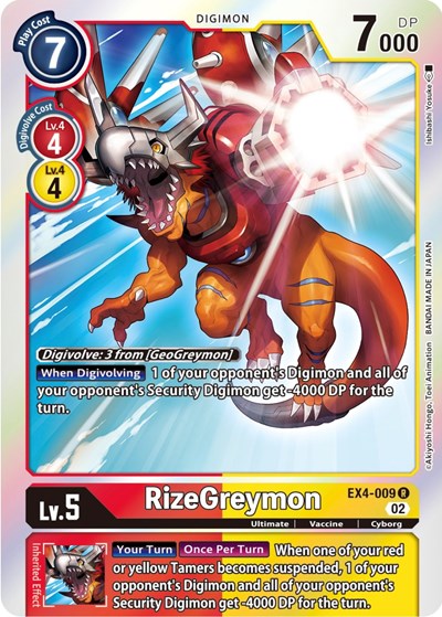 RizeGreymon (Alternative Being Booster) Near Mint Foil