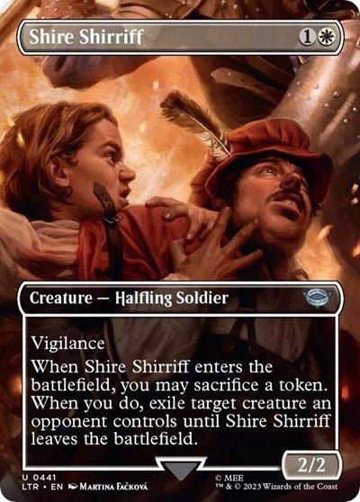 Shire Shirriff (Borderless) (Universes Beyond: The Lord of the Rings: Tales of Middle - earth) Near Mint - Nick Nack's Full Frontal Attack