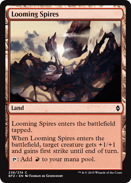 Looming Spires (Battle for Zendikar) Near Mint - Nick Nack's Full Frontal Attack
