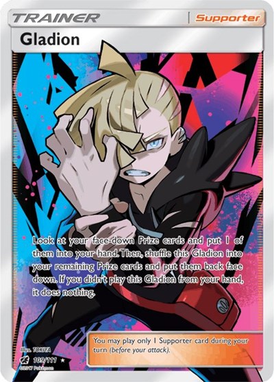 Gladion (Full Art) (SM - Crimson Invasion) Near Mint Holofoil