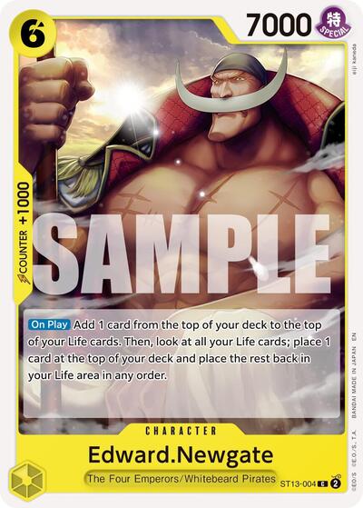 Edward.Newgate ST13 - 004 (Reprint) (Premium Booster - The Best - Vol. 2) Near Mint - Nick Nack's Full Frontal Attack