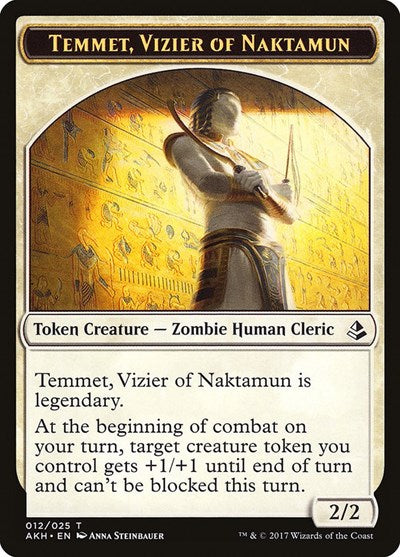 Temmet, Vizier of Naktamun Token (Amonkhet) Near Mint
