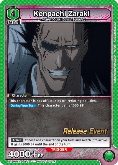 Kenpachi Zaraki (080) (BLEACH: Thousand-Year Blood War Release Event Cards) Near Mint
