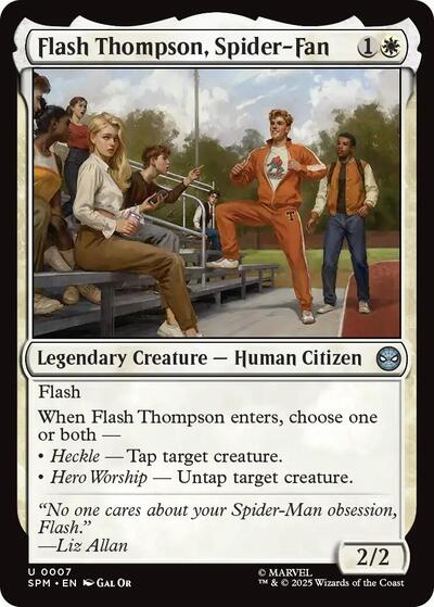 Flash Thompson, Spider - Fan (Marvel's Spider - Man) Near Mint - Nick Nack's Full Frontal Attack