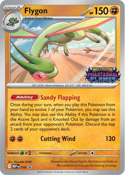 Flygon (Prerelease) (ME: Mega Evolution Promo) Near Mint Holofoil - Nick Nack's Full Frontal Attack