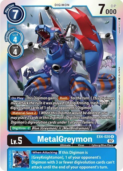 MetalGreymon EX4 - 020 (Alternative Being Booster) Near Mint - Nick Nack's Full Frontal Attack