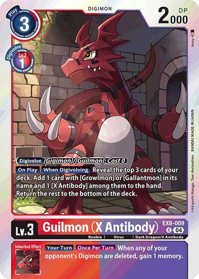 Guilmon (X Antibody) (Chain of Liberation) Near Mint Foil - Nick Nack's Full Frontal Attack