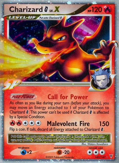 Charizard G Lv.X (Supreme Victors) Medium Play Holofoil
