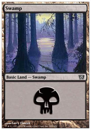 Swamp (342) (8th Edition) Near Mint - Nick Nack's Full Frontal Attack