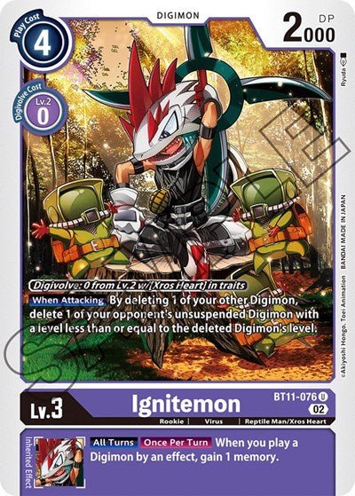 Ignitemon (Dimensional Phase) Near Mint - Nick Nack's Full Frontal Attack