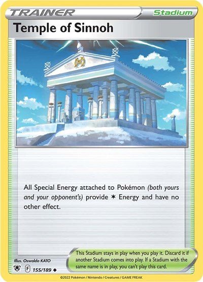 Temple of Sinnoh (SWSH10: Astral Radiance) Near Mint - Nick Nack's Full Frontal Attack