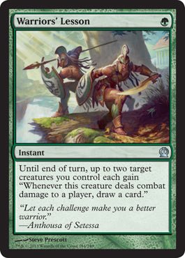 Warriors' Lesson (Theros) Near Mint - Nick Nack's Full Frontal Attack