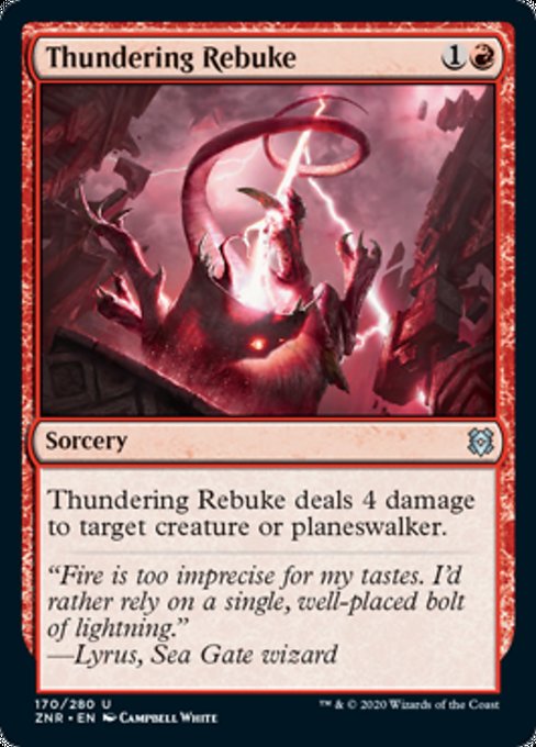 Thundering Rebuke (Zendikar Rising) Near Mint