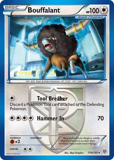 Bouffalant (Team Plasma) (Plasma Storm) Light Play