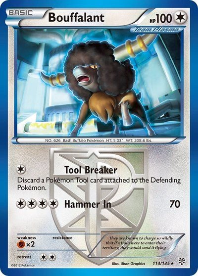 Bouffalant (Team Plasma) (Plasma Storm) Light Play - Nick Nack's Full Frontal Attack