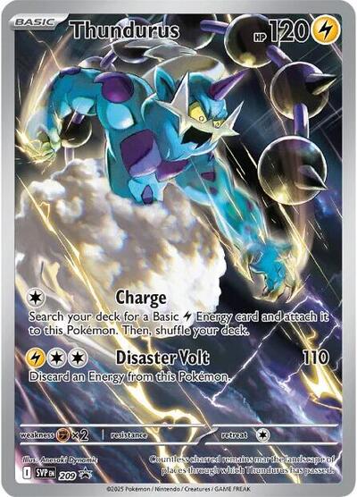 Thundurus - 209 (SV: Scarlet & Violet Promo Cards) Near Mint Holofoil