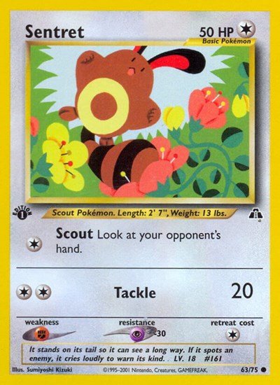 Sentret (Neo Discovery) Light Play 1st Edition - Nick Nack's Full Frontal Attack